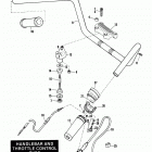 FXRP EFLL Police Low Rider (1990) HANDLEBAR AND THROTTLE CONTROL - FXRP