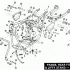 FXR EALL FXR Super Glide (1990) FRAME, REAR FORK & JIFFY STAND - FXR MODELS