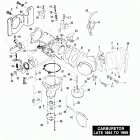 FXRP EFLL Police Low Rider (1990) CARBURETOR - LATE 1984 TO 1989