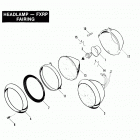 FXRP EFLL Police Low Rider (1990) HEADLAMP - FXRP FAIRING