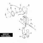 FXRP EFLL Police Low Rider (1990) SIDECAR TURN SIGNAL - TLE & RLE
