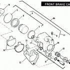 XL1200 CAPL Sportster 1200 (1990) Передний суппорт