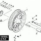 FXRT ECLL FXR Touring (1990) SIDECAR WHEEL - TLE & RLE