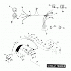 FXRP EFLL Police Low Rider (1990) SIDECAR FENDER - TLE & RLE