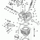 XL1200 CAPL Sportster 1200 (1990) CYLINDER, HEAD AND VALVES - V2(TM) EVOLUTION