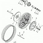 XL1200 CAPL Sportster 1200 (1990) REAR WHEEL - LACED