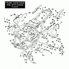 FXRP EFLL Police Low Rider (1990) FRAME, REAR FORK AND JIFFY STAND - FLHTP