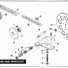 XL1200 CAPL Sportster 1200 (1990) CHAINS AND SPROCKETS
