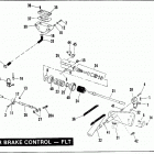 FLHTC DJLL Touring Electra Glide Classic (1990) REAR BRAKE CONTROL - FLT MODELS