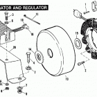 FXSTC BKLL Softail Custom (1990) ALTERNATOR & REGULATOR