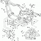 FXSTC BKLL Softail Custom (1990) FRAME, REAR FORK & JIFFY STAND - SOFTAIL MODELS