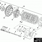 FXSTC BKLH Softail Custom (1987) CLUTCH - 1987 TO 1989