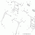 R06RF68AA RANGER 6x6 EFI 700 Frame, cab
