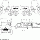 R08RF68AD/AF RANGER 6X6 700 EFI Наклейки