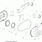 R08RF68AD/AF RANGER 6X6 700 EFI Drive train, clutch cover