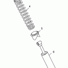 R06RF68AA RANGER 6x6 EFI 700 Shock, rear