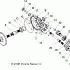 R06RF68AA RANGER 6x6 EFI 700 Gearcase, mid
