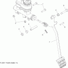 R08RF68AD/AF RANGER 6X6 700 EFI Brakes, pedal and master cylinder mounting