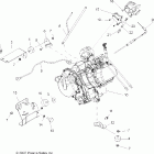 R08RF68AD/AF RANGER 6X6 700 EFI Крепление двигателя