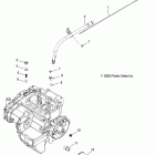 R08RF68AD/AF/AZ RANGER 6X6 700 EFI Engine, oil filter and dipstick