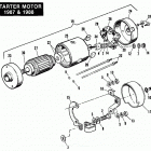 FXSTC BKLH Softail Custom (1987) STARTER MOTOR - 1987 & 1988