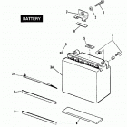 FXRS EBLE FXR Low Glide (1984) Аккумулятор