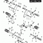 FXRS EBLE FXR Low Glide (1984) FOOTRESTS - FXR, FXRS,AND FXRT