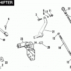 FXEF BBLF FX Super Glide Fat Bob (1985) FOOT GEAR SHIFTER
