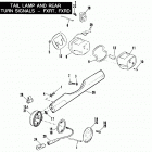 FXRT ECLF FXR Touring (1985) TAIL LAMP AND REAR TURN SIGNALS - FXRT, FXRD