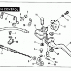 FLHTC DJLE Touring Electra Glide Classic (1984) Привод управления сцеплением