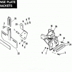 FXEF BBLF FX Super Glide Fat Bob (1985) LICENSE PLATE BRACKETS