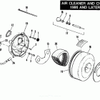 FLHTC DDLG Touring Electra Glide Classic (1986) AIR CLEANER AND CHOKE - 1986