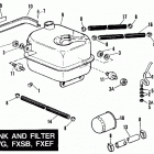 FXEF BBLF FX Super Glide Fat Bob (1985) OIL TANK AND FILTER - FXWG, FXSB, FXEF
