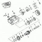 FXEF BBLF FX Super Glide Fat Bob (1985) TRANSMISSION - COUNTERSHAFT - 4 SPEED