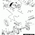 FLHTC DJLE Touring Electra Glide Classic (1984) SIDECAR BRAKE AND FENDER - TLE