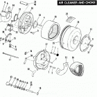 FXEF BBLF FX Super Glide Fat Bob (1985) AIR CLEANER & CHOKE