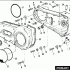FXEF BBLF FX Super Glide Fat Bob (1985) PRIMARY HOUSING