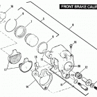 FLHTC DJLE Touring Electra Glide Classic (1984) Передний суппорт