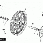 FXRC EJLF FXR Custom (1985) FRONT WHEEL - UNIQUE PARTS - 85&86 FXRS HIGH PERFORMANCE