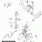 FXRS EBLE FXR Low Glide (1984) HANDLEBAR AND THROTTLE CONTROL