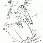 FXRS EBLE FXR Low Glide (1984) Топливный бак