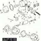 FXRS EBLE FXR Low Glide (1984) TAIL LAMP AND TURN SIGNALS - FXR, FXRS,