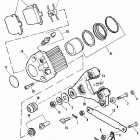 FXEF BBLF FX Super Glide Fat Bob (1985) Задний суппорт