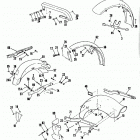 FXEF BBLF FX Super Glide Fat Bob (1985) FENDERS AND REAR CHAIN OR BELT GUARD - FXWG, FXSB, FXEF