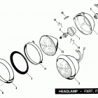 FXRT ECLF FXR Touring (1985) HEADLAMP - FXRT, FXRD