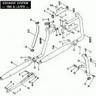 XLS CBHC Sportster Roadster 1000 (1982) EXHAUST SYSTEM - 1980 & LATER