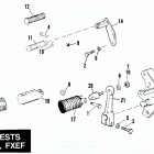 FXEF BBLF FX Super Glide Fat Bob (1985) FOOTRESTS - FXSB, FXEF