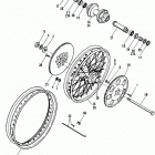 XLS CBHC Sportster Roadster 1000 (1982) REAR WHEEL - LACED