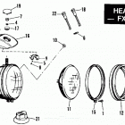 FXEF BBLF FX Super Glide Fat Bob (1985) HEADLAMP - FXSB, FXEF