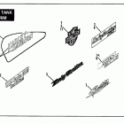 XLS CBHC Sportster Roadster 1000 (1982) FUEL TANK TRIM